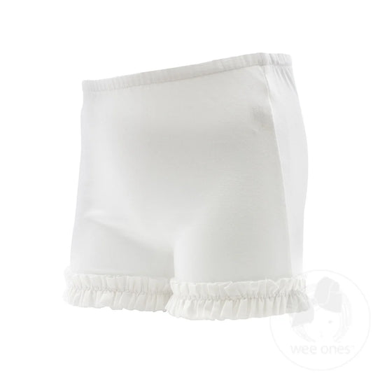 Ruffle Wundershorts White