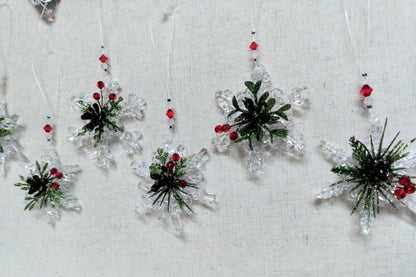 Teeny Mistletoe Snowflake