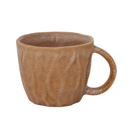 12 oz. Debossed Stoneware Mug, Apricot Color