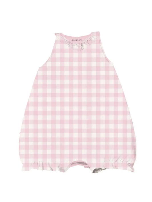 Bubble Romper Pink Gingham