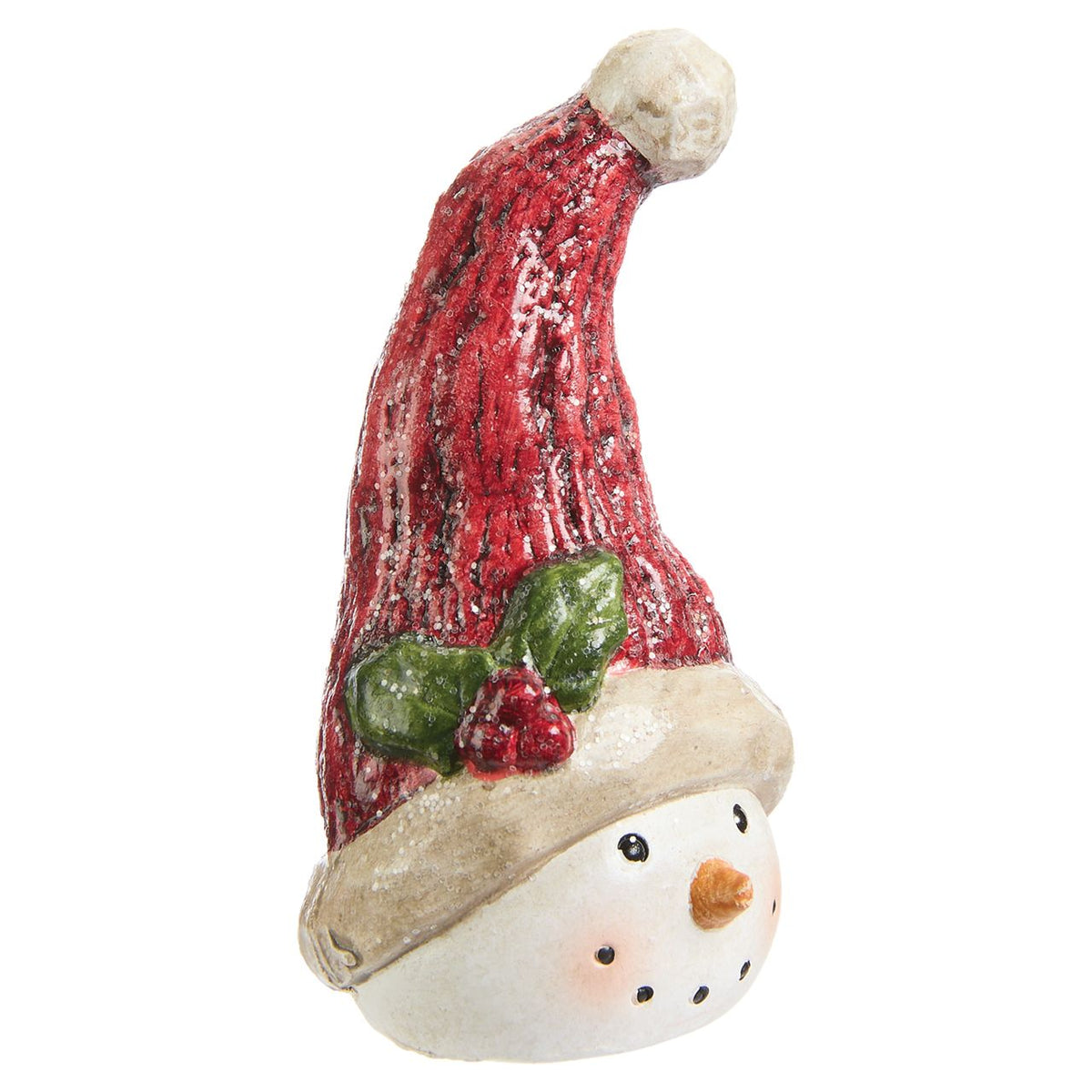 Snowman heads with Stocking Caps