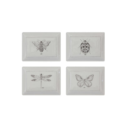 Ceramic Dish with Insect, 4 Styles