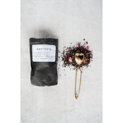 Stainless Steel Heart Loose Tea Strainer