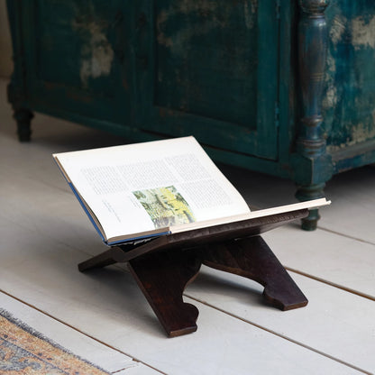 Reclaimed Wood Oversized Folding Book Holder