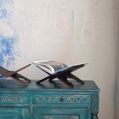 Reclaimed Wood Oversized Folding Book Holder