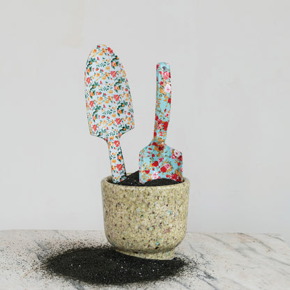 Aluminum Garden Spade with Floral Pattern, 2 Styles