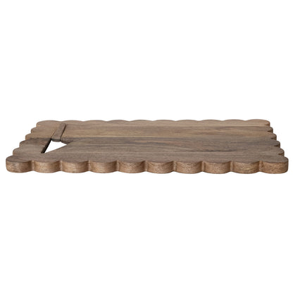 Mango Wood Cheese Board w/ Inlaid Knife