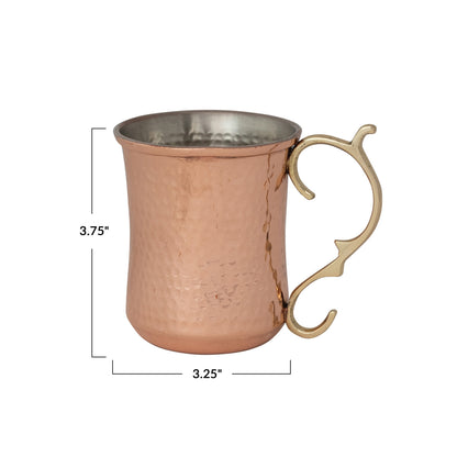 10 oz. Hammered Stainless Steel Mule
