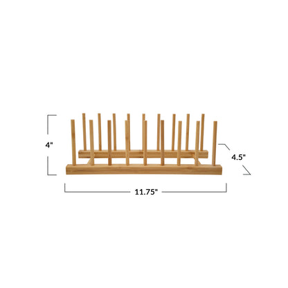 Bamboo Display Rack w/ 8 Sections