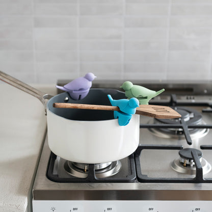 Silicone Bird Shaped Lid/Spoon Holder