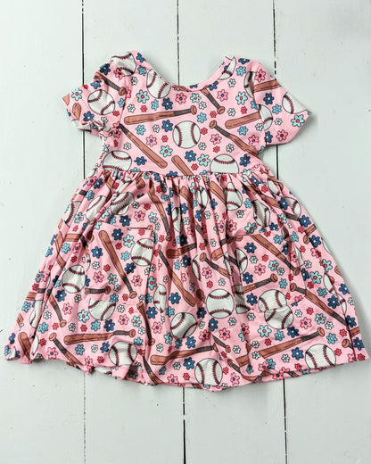 Batter Up Pocket Twirl Dress