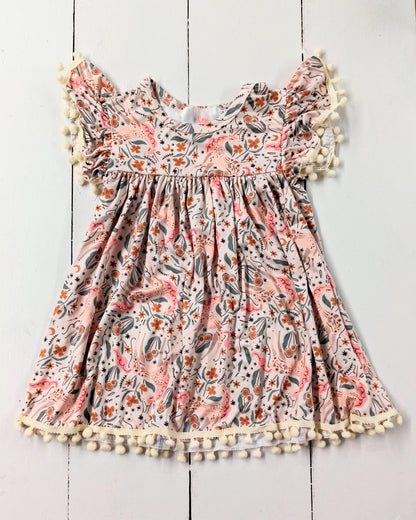 Unicorn Soiree Pom Pom Dress