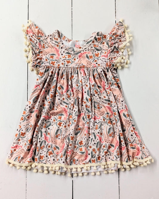 Unicorn Soiree Pom Pom Dress