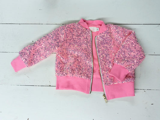 Bubblegum Pink Sequin Jacket
