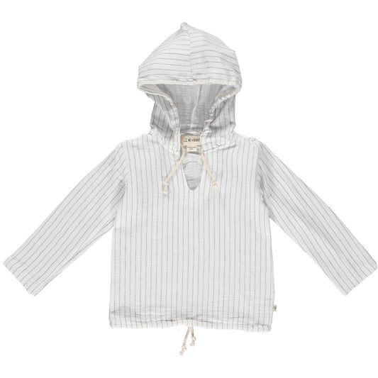 White Gauze Hooded Top