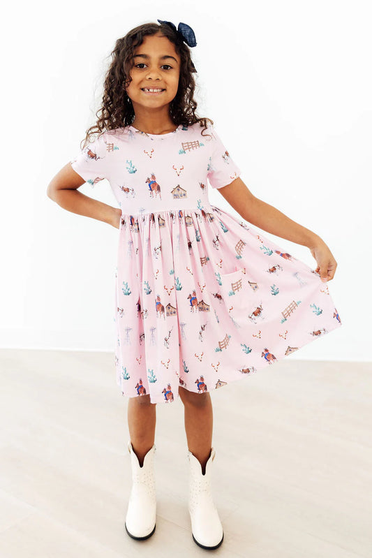 Pink Ranch Hand S/S Pocket Twirl