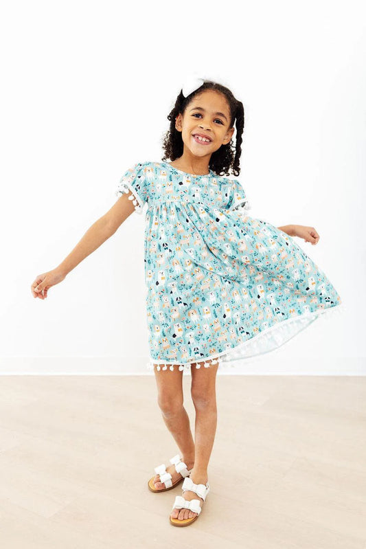 Furry Friends Pom Dress