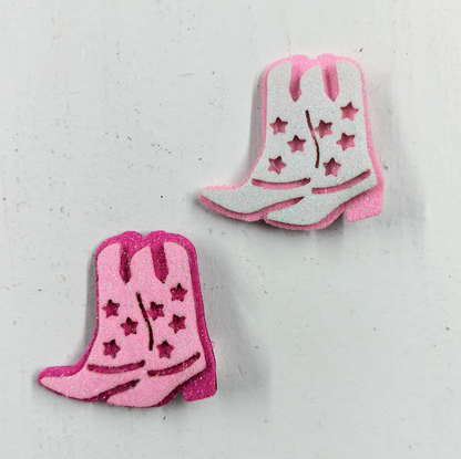 Glittered Boots Hair Clip