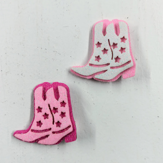 Glittered Boots Hair Clip