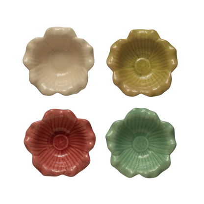 Stoneware Flower Bowl