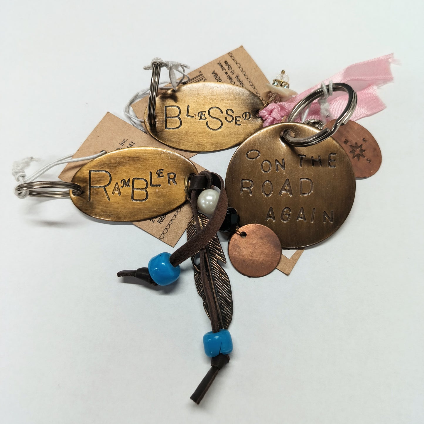 Brass Key Chain w/ Saying