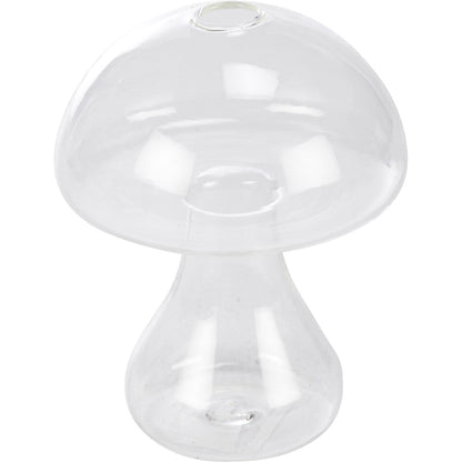 Clear Mushroom Vase