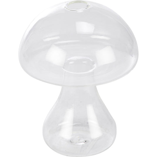 Clear Mushroom Vase