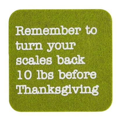 Thanksgiving Felt Coaster - 8 Styles