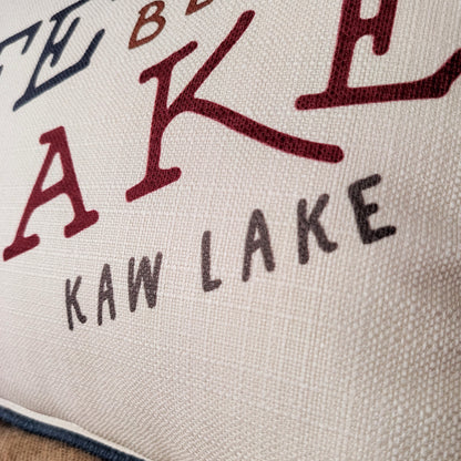Life at the Lake Lumbar Pillow