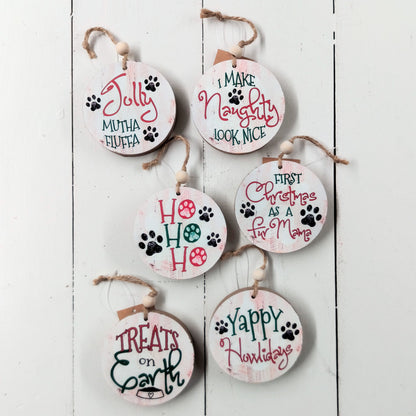 Round Pet Ornament - Assorted