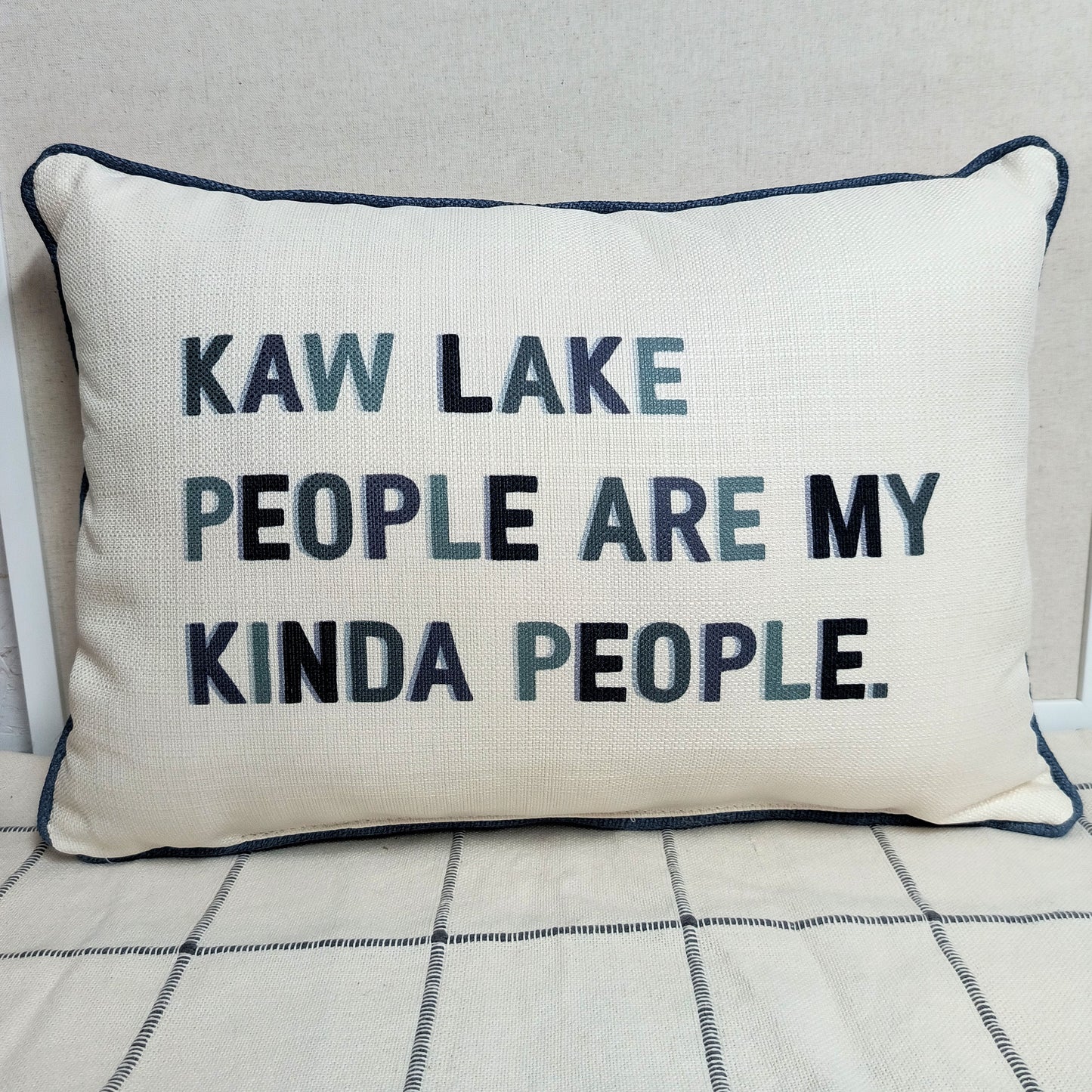 Kaw Lake People Pillow