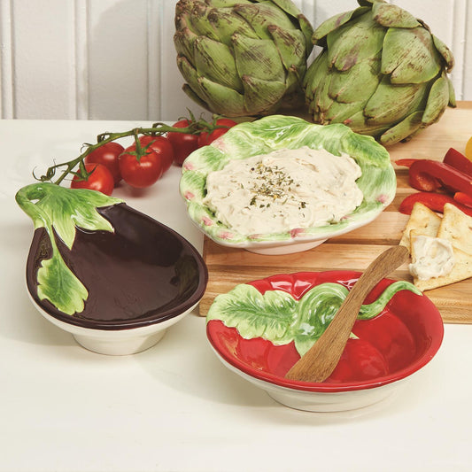 Veggie Tidbit Bowl w/ Spreader