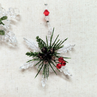 Teeny Mistletoe Snowflake