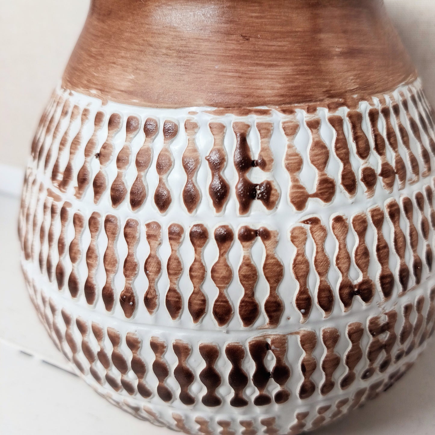Striped Ceramic Vase