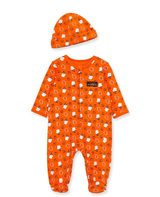 First Halloween Footie w/ Hat