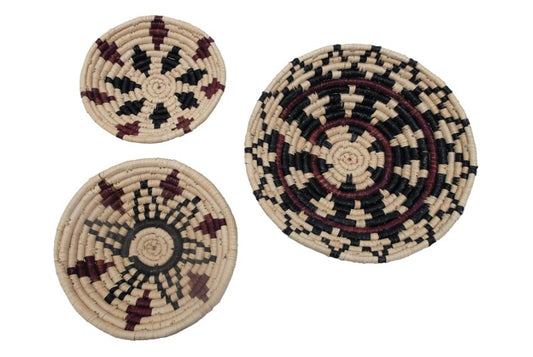 Hand Woven Seagrass Wall Basket 3pc