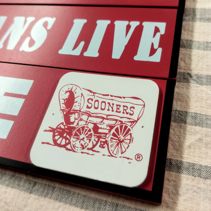 Wooden OU Fan Sign
