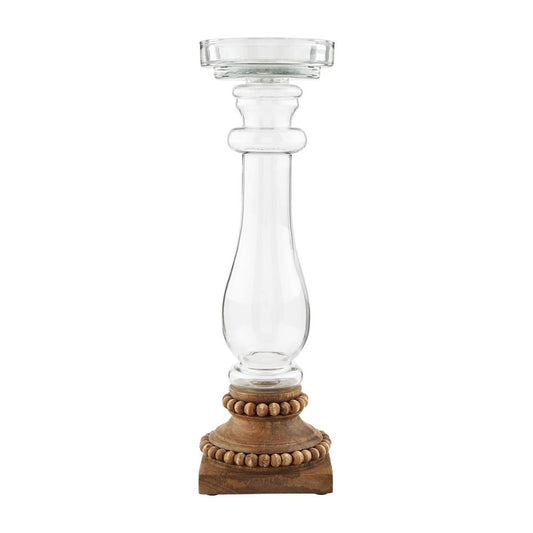 SM Beaded Glass Candlestick