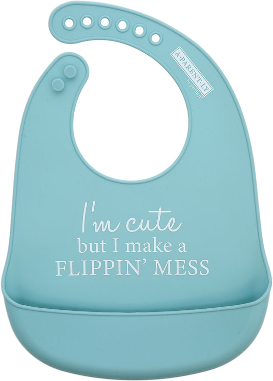 Flippin' Mess Silicone Catch-All Bib