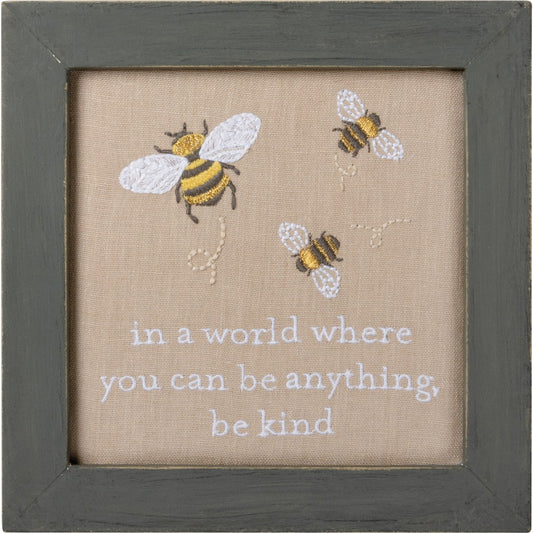 In A World Where Be Kind Stitchery