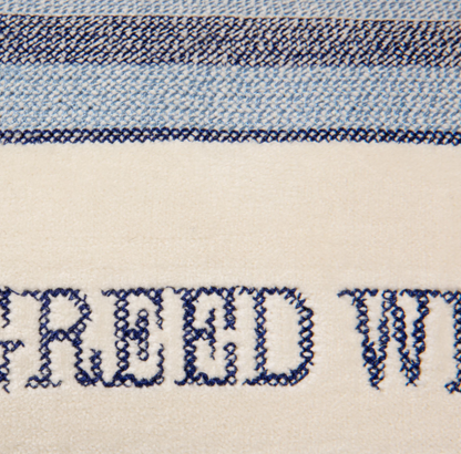 Cotton/Velvet Lumbar Pillow "Wrong"