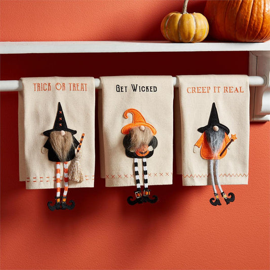 Creep Dangle Gnome Witch Towel