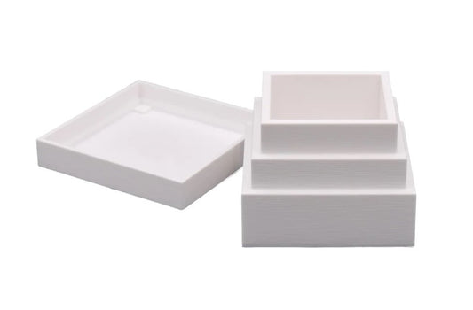 Step Pyramid Planter White