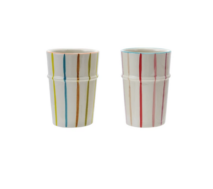 Hand Painted Stoneware Cup