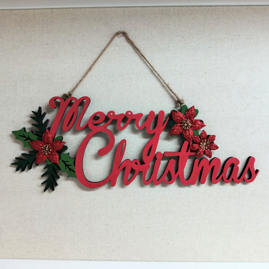 Merry Christmas Wood Wall Decor
