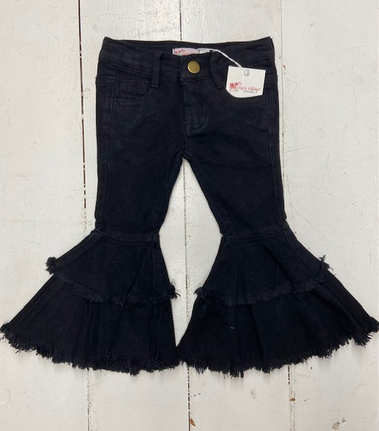 Black Denim Flares