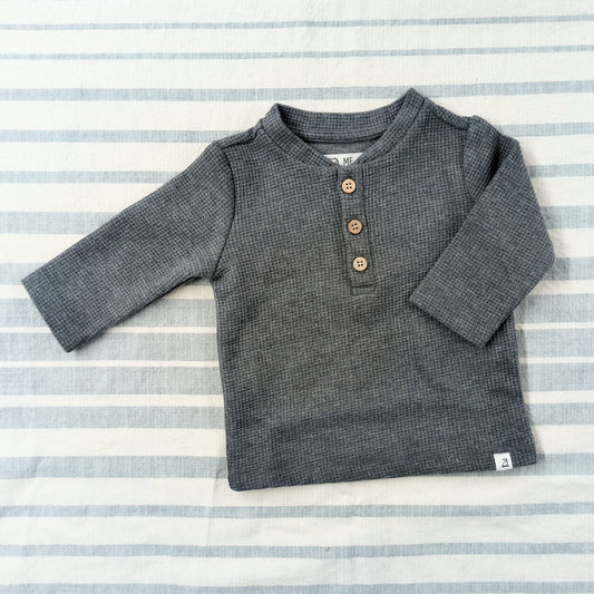 Waffle Shirt - Charcoal