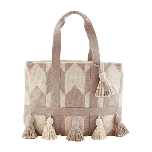 Handloom Tassel Tote - CR