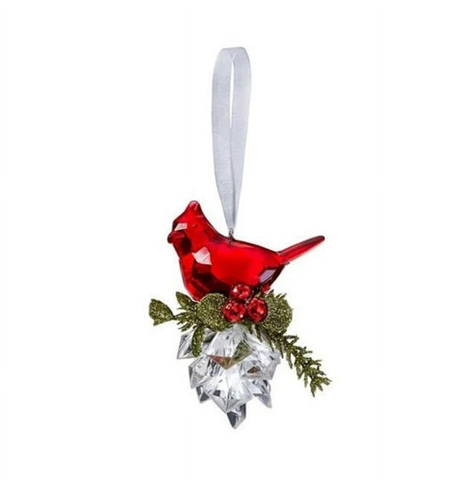 3" Cardinal Pinecone Ornament