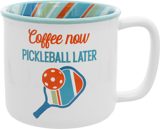 Coffee Now Pickleball Mug - 18oz
